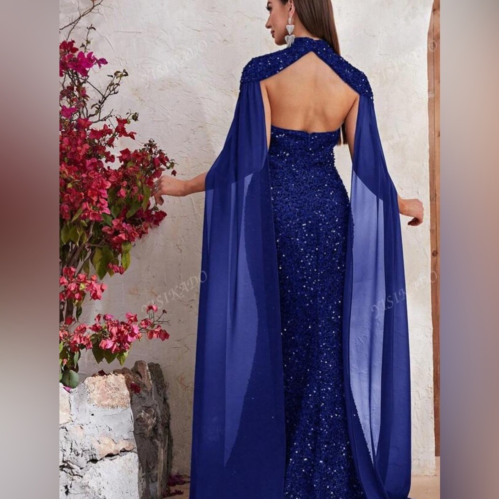 Giffniseti Mermaid Hem Sequin Formal Dress Elegant Long formal gown.